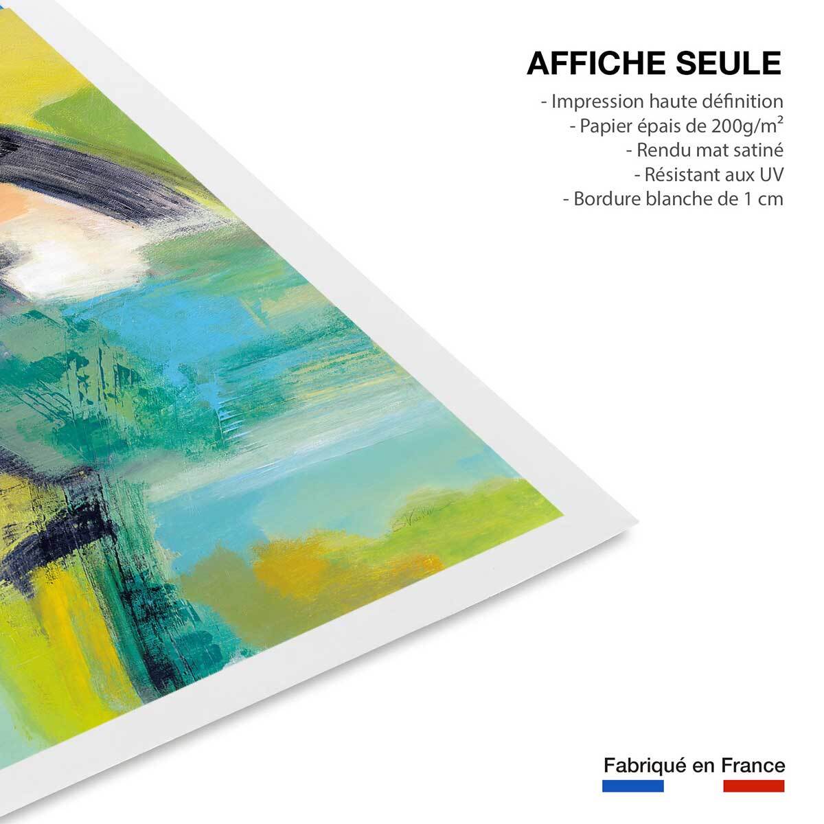 Poster Arc en ciel sur l'asphalte Affiche seule