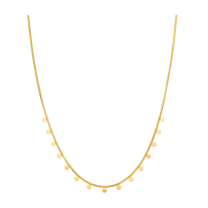 Collar Pilal acabado oro amarillo 18k