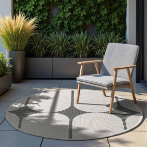 Tapis exterieur kilim géométrique, meusa, design authentique