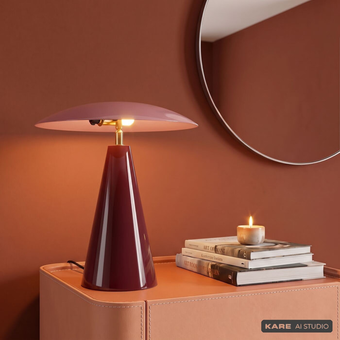 Lampe Fungo Flat framboise Kare Design