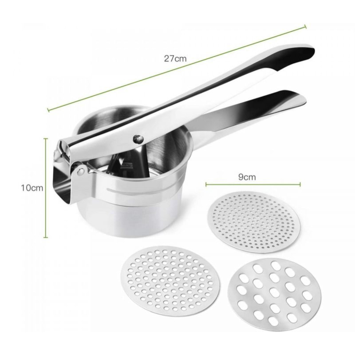 Presse-purée en acier inoxydable Herzberg HG8111