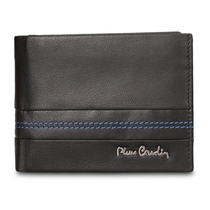 Portafoglio uomo in vera pelle - Modello Silvano Elite - Casual - 12.5 x 9.0 x 2.0 cm