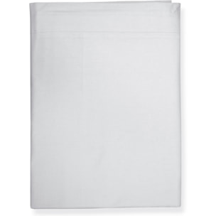 LENZUOLA SOPRA LETTO MATRIMONIALE IN COTONE 60 FILI TINTA UNITA COL.BIANCO