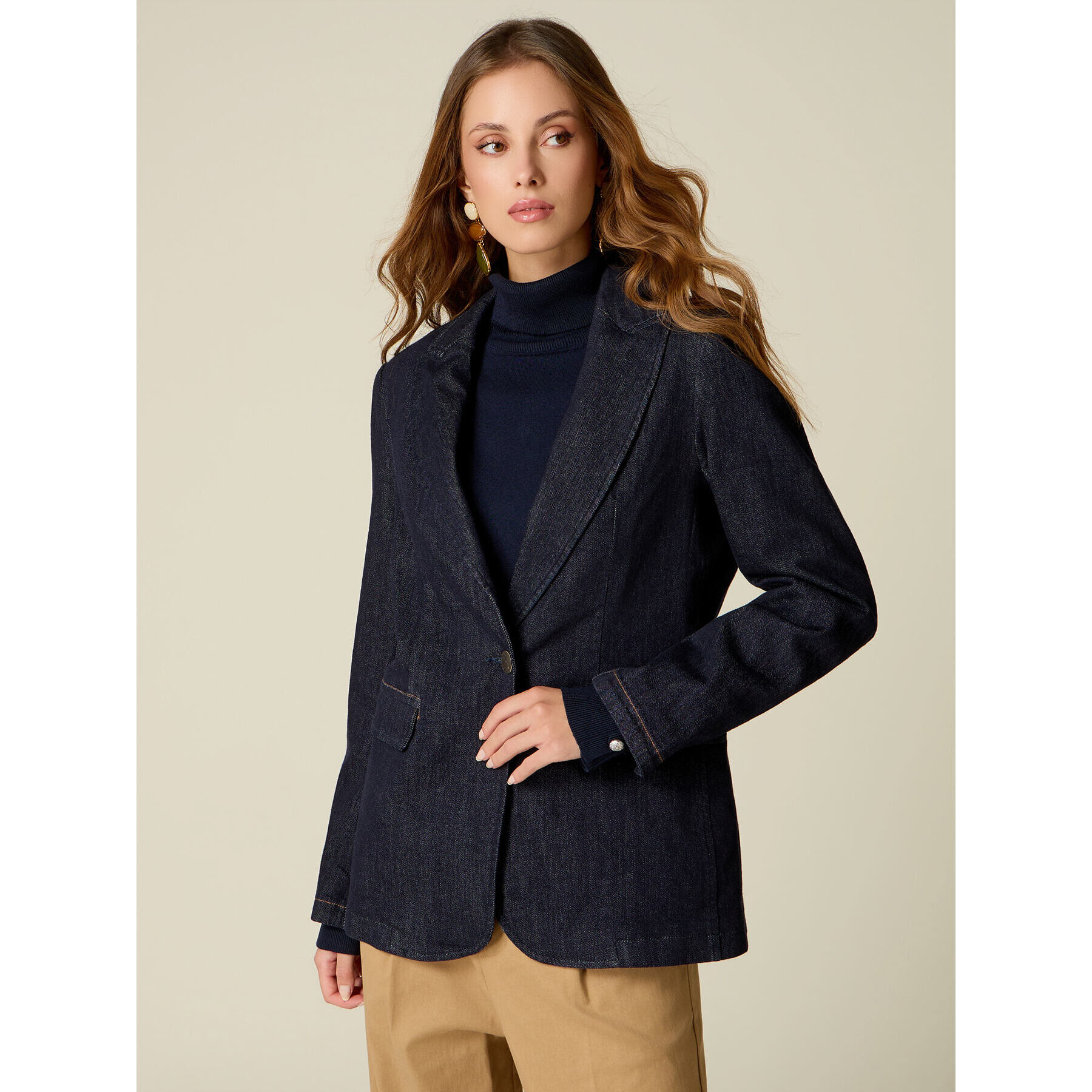 Oltre - Blazer in denim - Blu