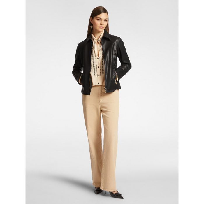 Elena Mirò - Mid wide leg - Beige