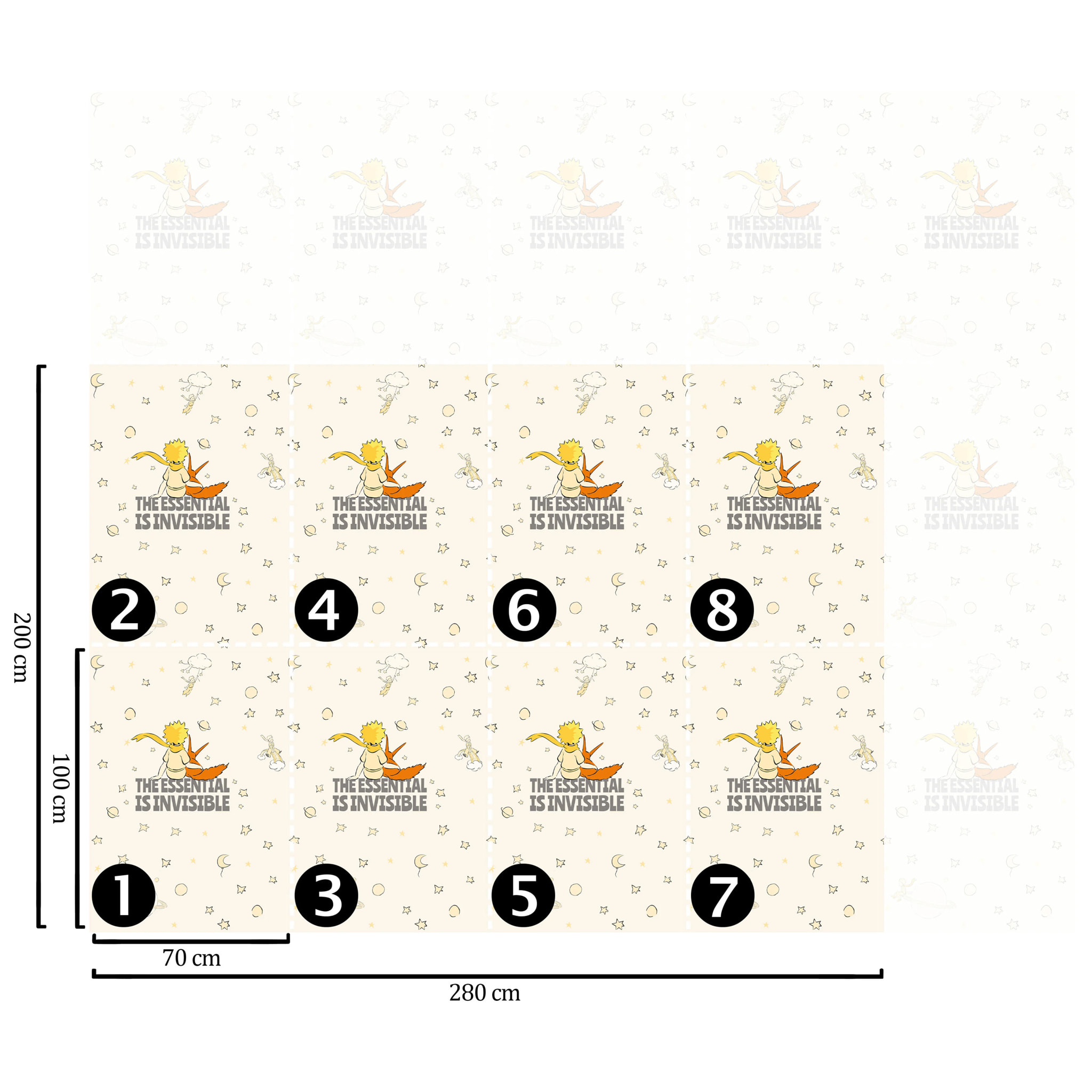 Carta da Parati Ufficiale Il Piccolo Principe Citazione