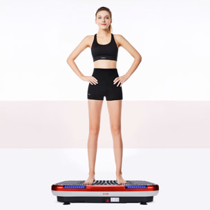 Plataforma de vibración de terapia estética y salud integral. Reflexología magnética con 120 velocidades, 4 modos, control remoto y música bluetooth.