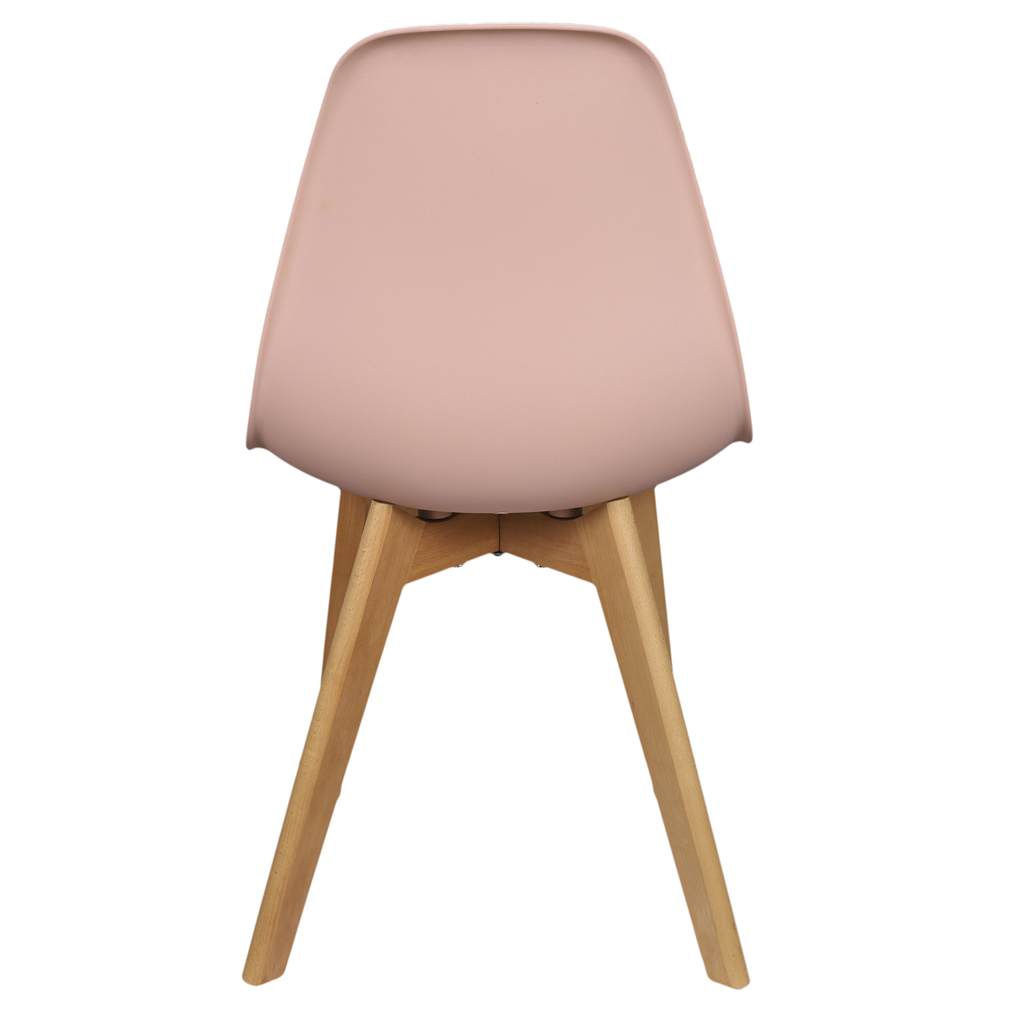 Chaise Scandinave Coque Rose Poudre - Lot De 4