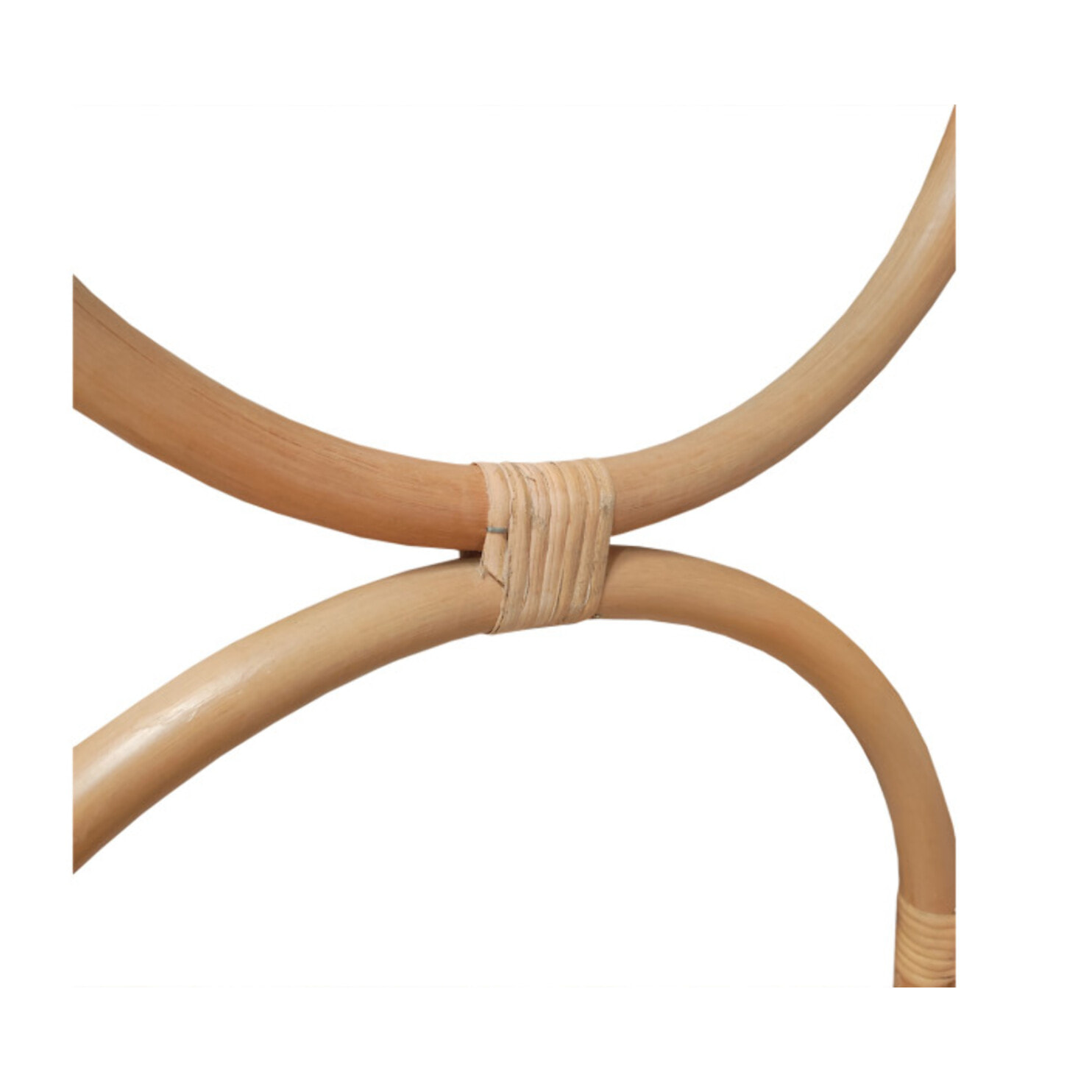 Porte-serviette en rotin de 170 cm à formes - NINON
