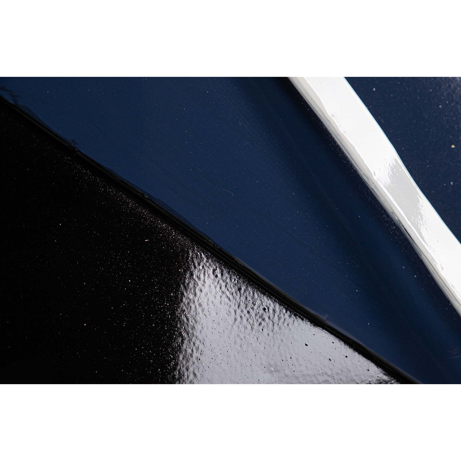 Adorno Pared Metal Negro Azul 66x6x81 Cm