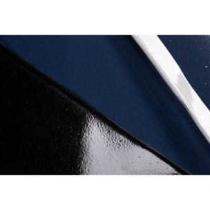 Adorno Pared Metal Negro Azul 66x6x81 Cm