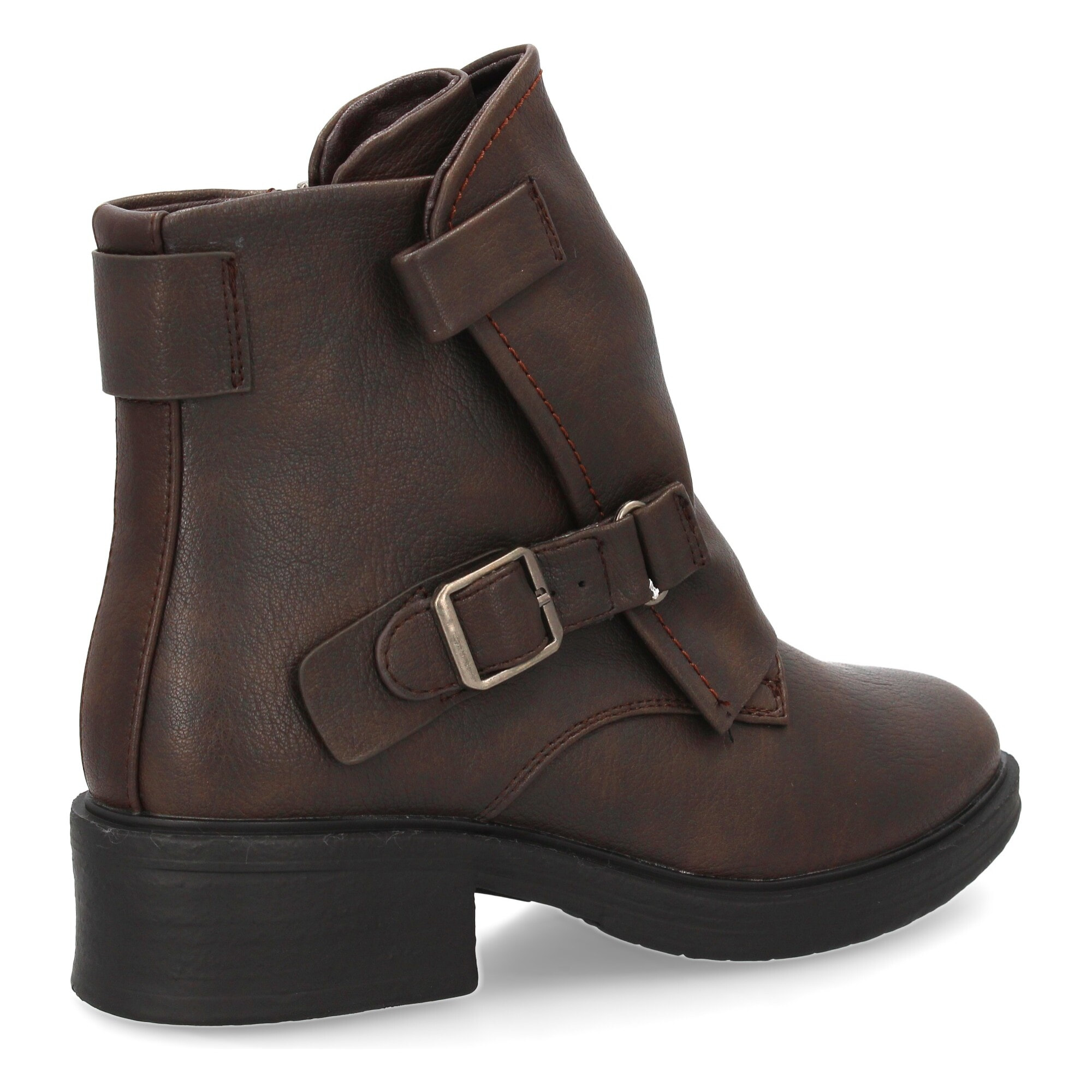 Botín moderno con hebillas para mujer