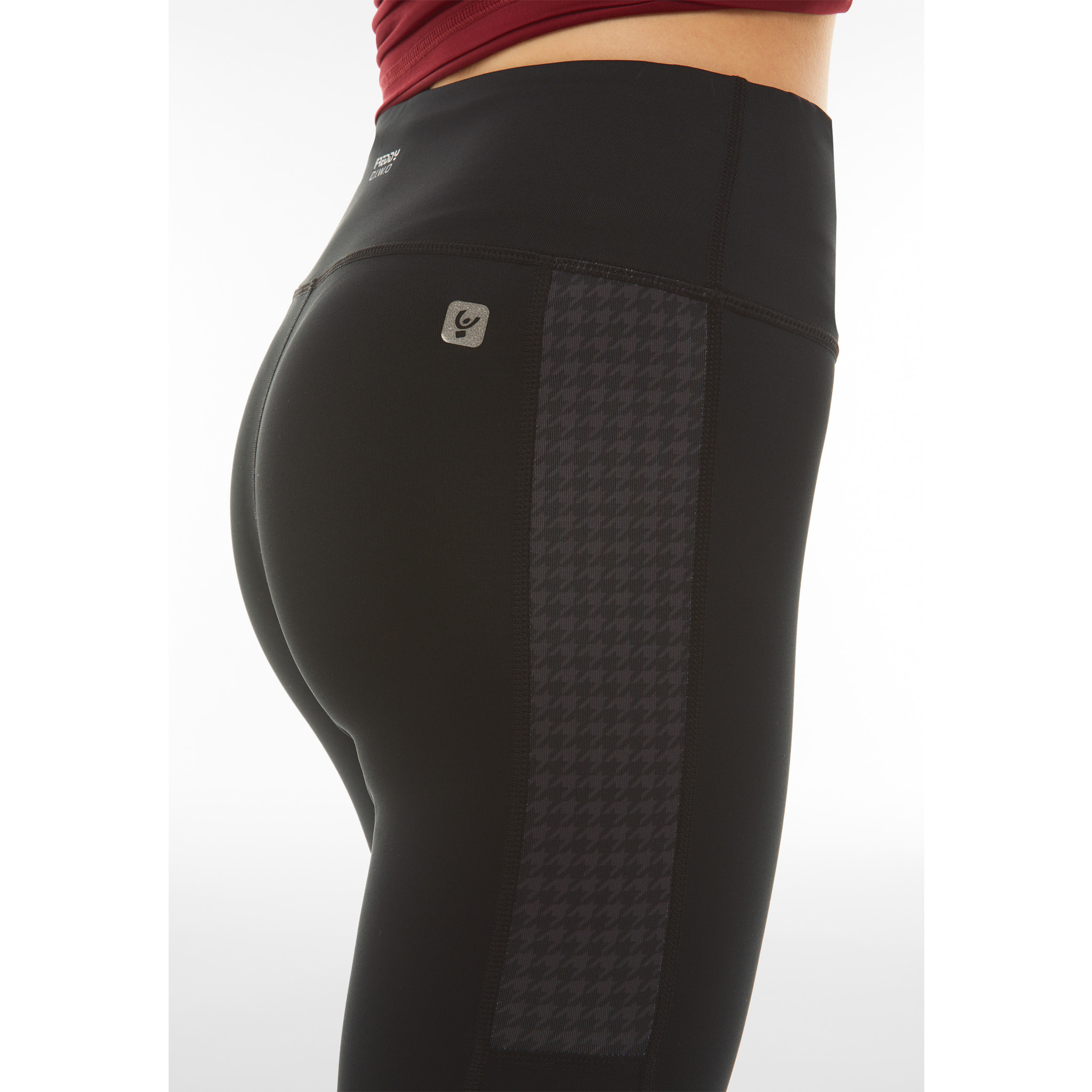 Leggings SuperFit ecologici con bande laterali texturizzate