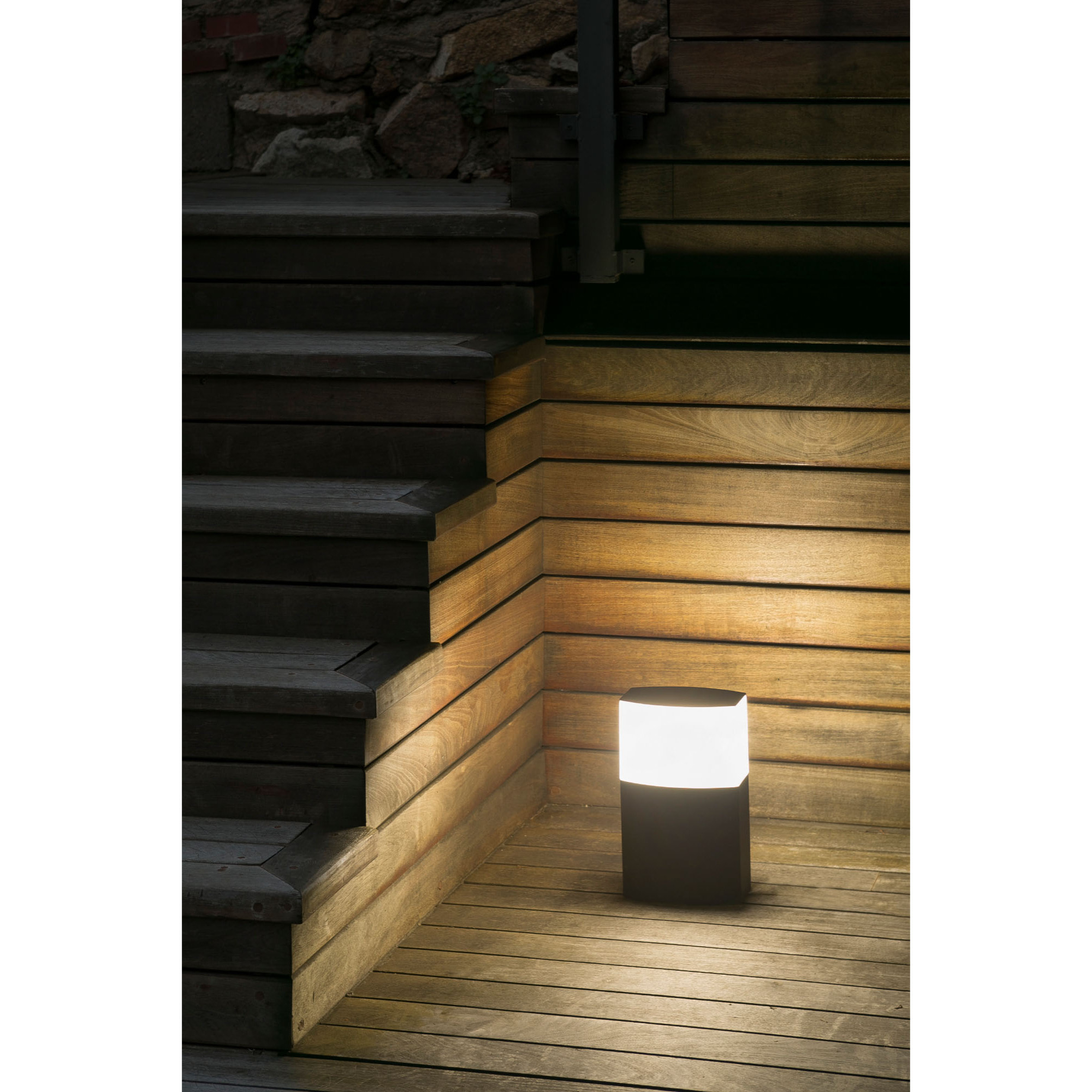 DATNA Lampe borne gris foncé