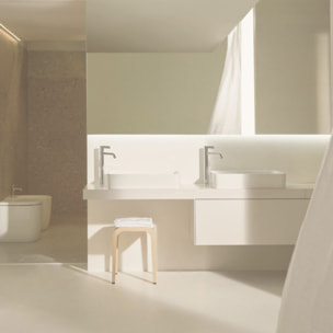 Lavabo double vasque à poser IDEAL STANDARD Conca, Design figuratif