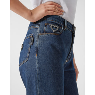 PHILIPP PLEIN Vaqueros Mom Fit HEART