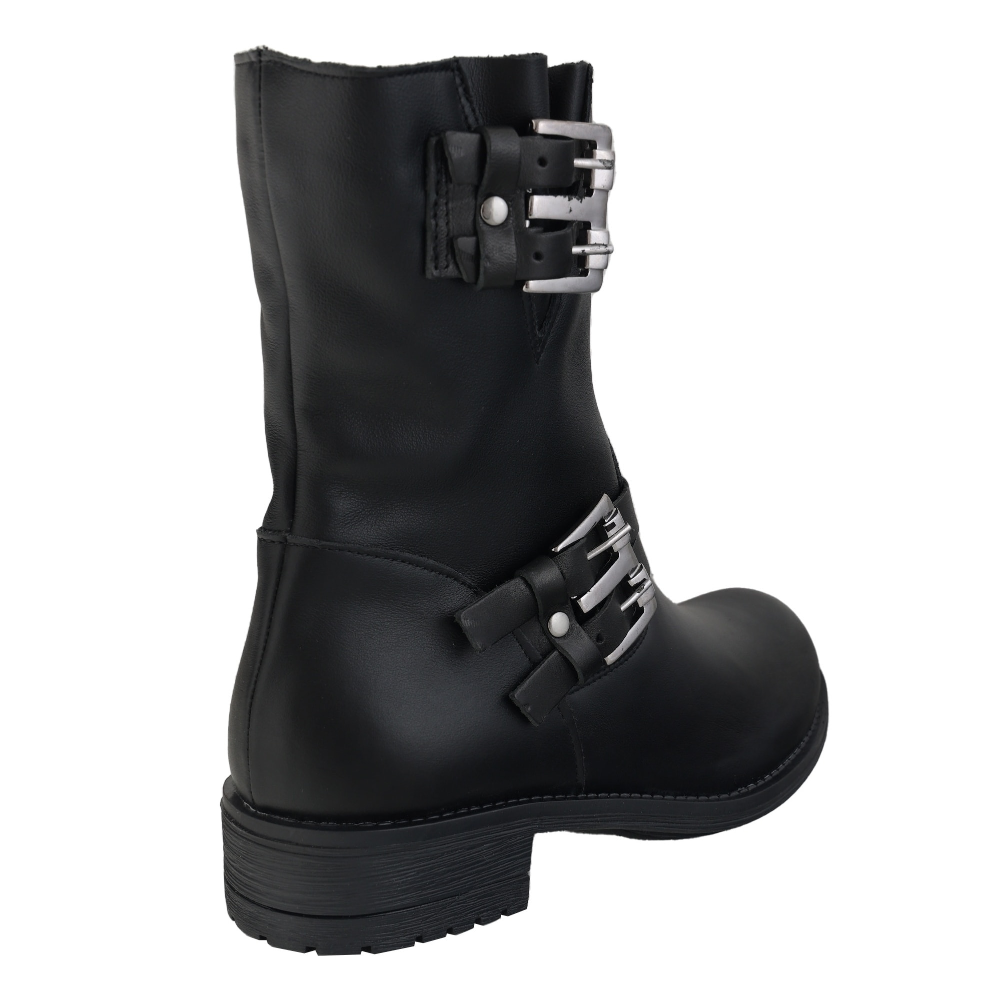 Stivaletti in pelle di vitello con cinturini