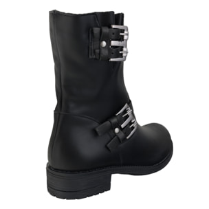 Stivaletti in pelle di vitello con cinturini