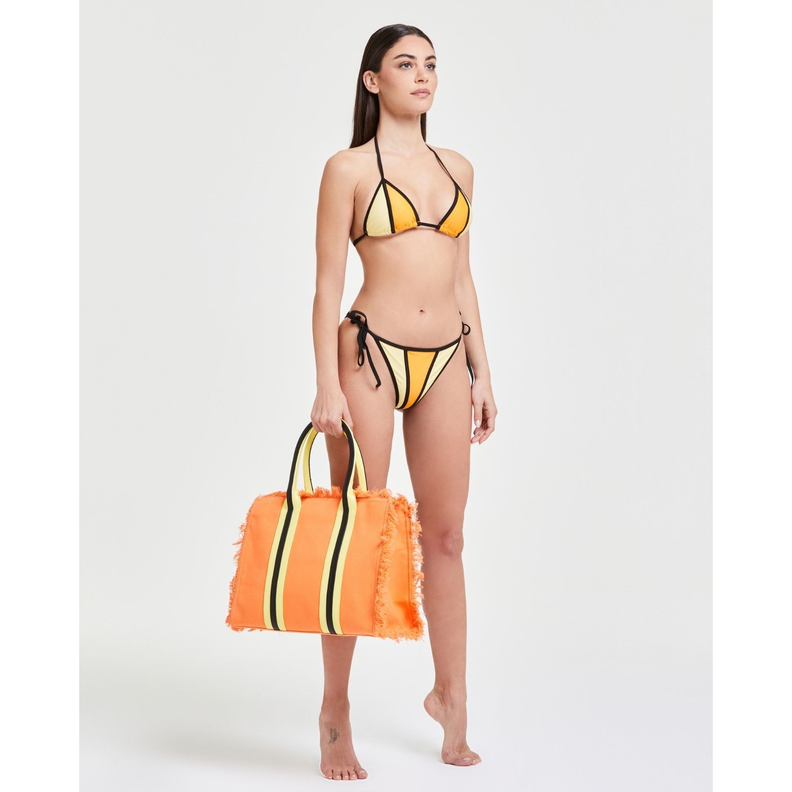 Pompea x Silvian Heach slip con lacci laterali