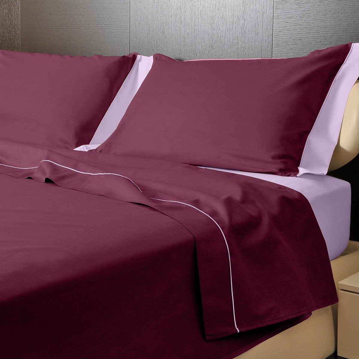 Completo letto Double-Color IPERSAN Prugna/Viola