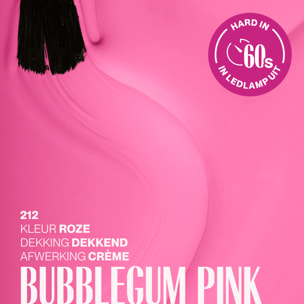 Vernis semi-permanent - 212 Bubblegum Pink - 15 ml