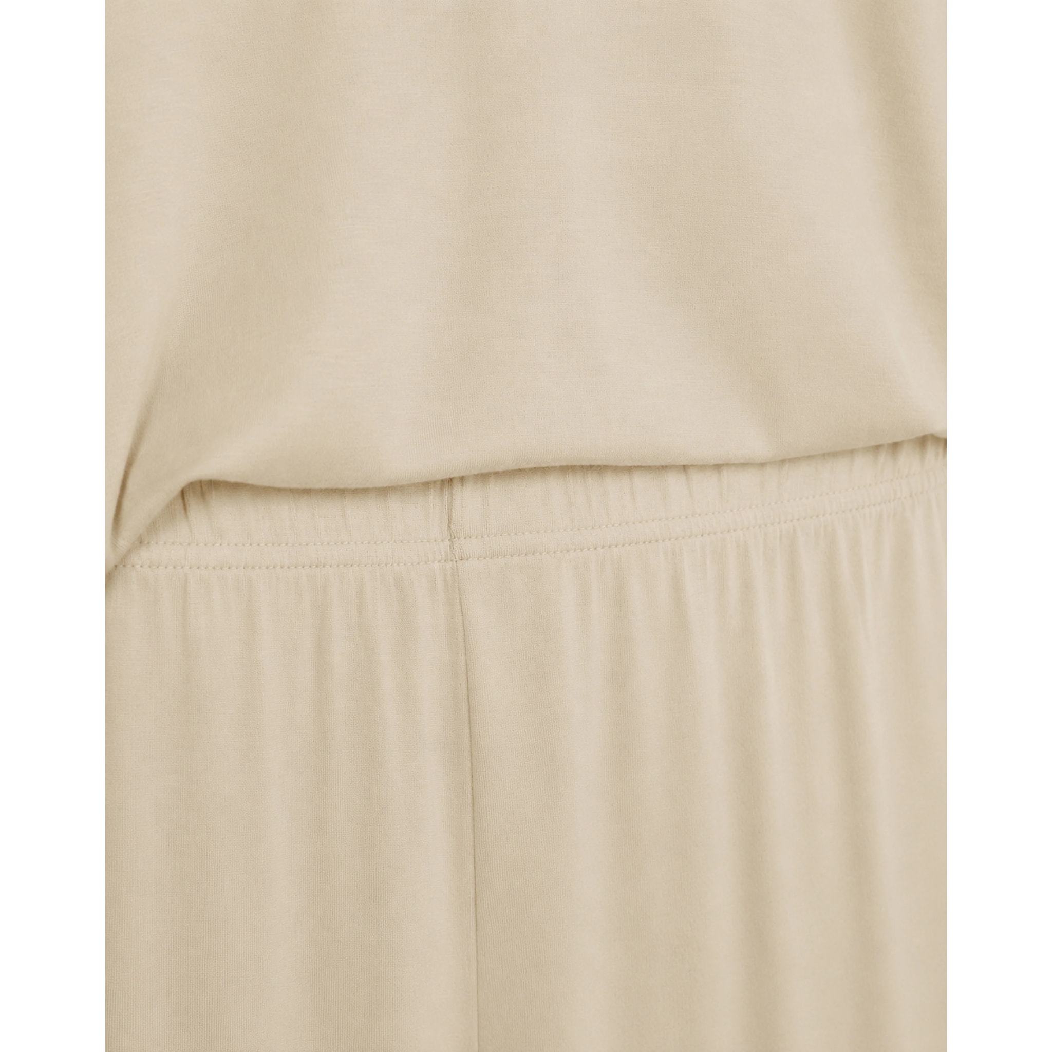 Pijama largo viscosa mujer liso arena