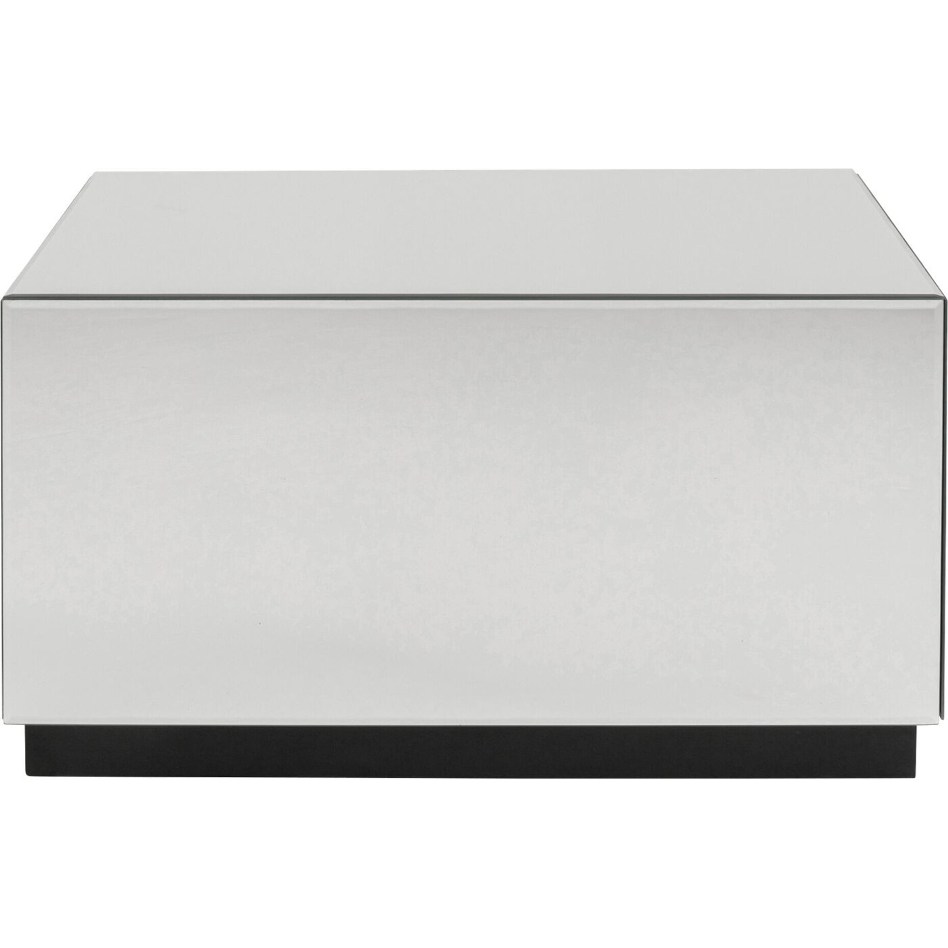 Table basse à tiroirs Luxury 80x60cm argent Kare Design