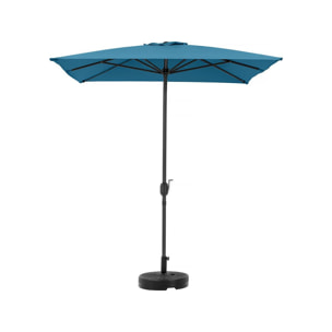 Parasol rectangulaire inclinable "Sol 2" - 2 x 3 m - Bleu