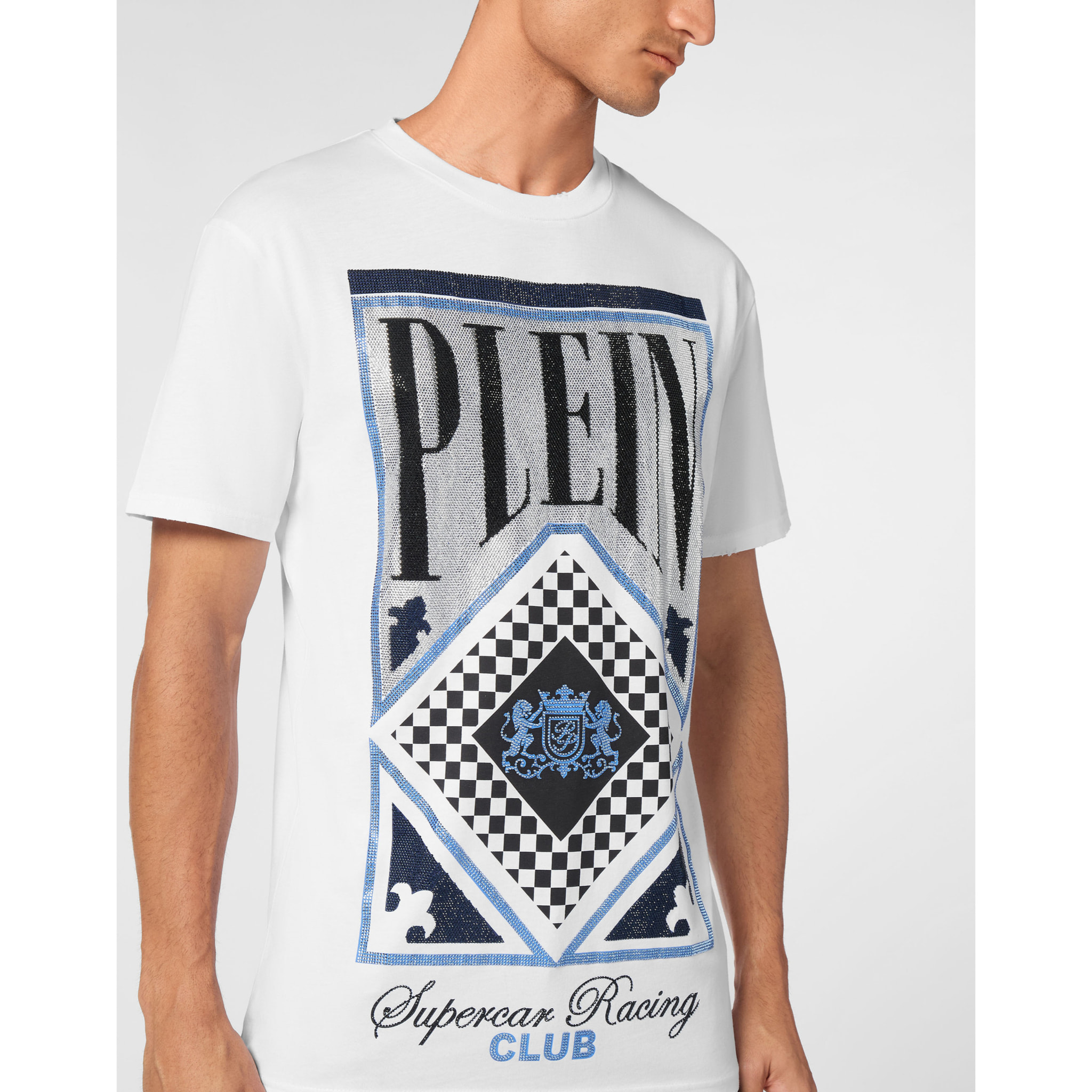 PHILIPP PLEIN T-Shirt Round Neck RACING