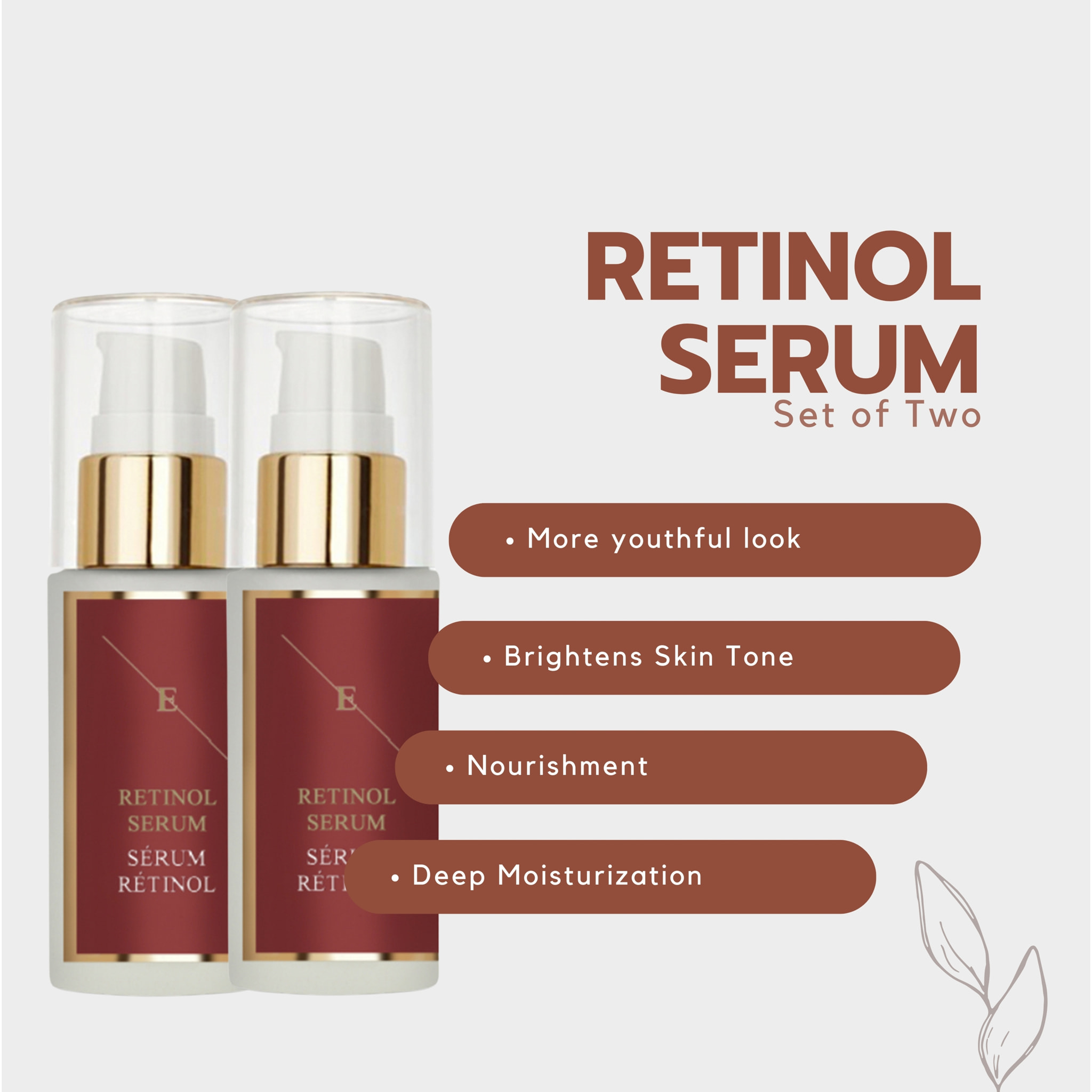 Dúo de sueros de retinol