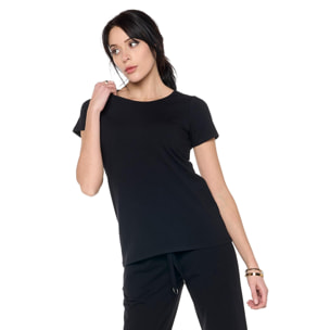 T-shirt a manica corta da donna 'Black Ring'