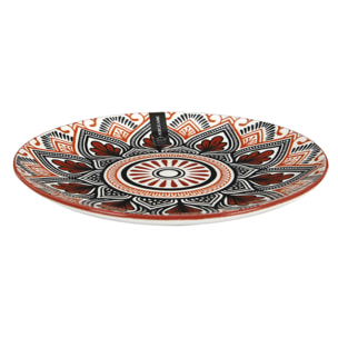 Assiette Mandala Orange D19cm