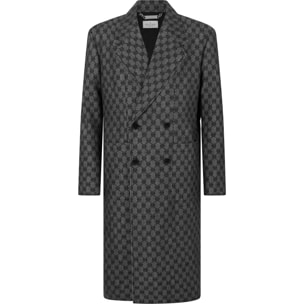 PHILIPP PLEIN Denim Coat Jacquard Monogram