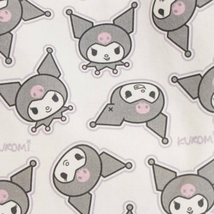 Bolsa shopping hello kitty kuromi, unisex adulto, blanco y negro