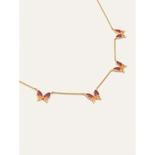Collar Butterfly Baño Oro