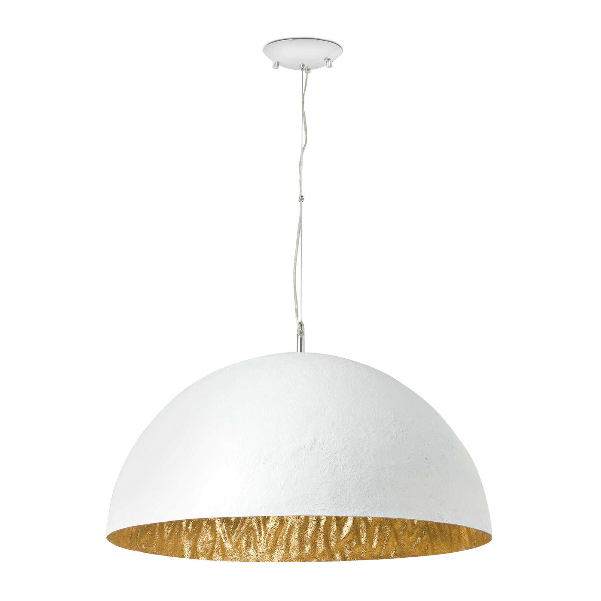 MAGMA Colgante blanco y oro 3L