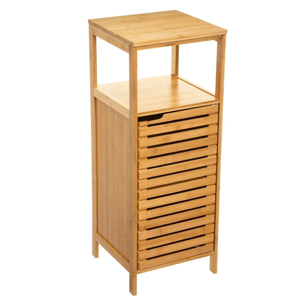 Meuble colonne 1 porte "Sicela" bambou