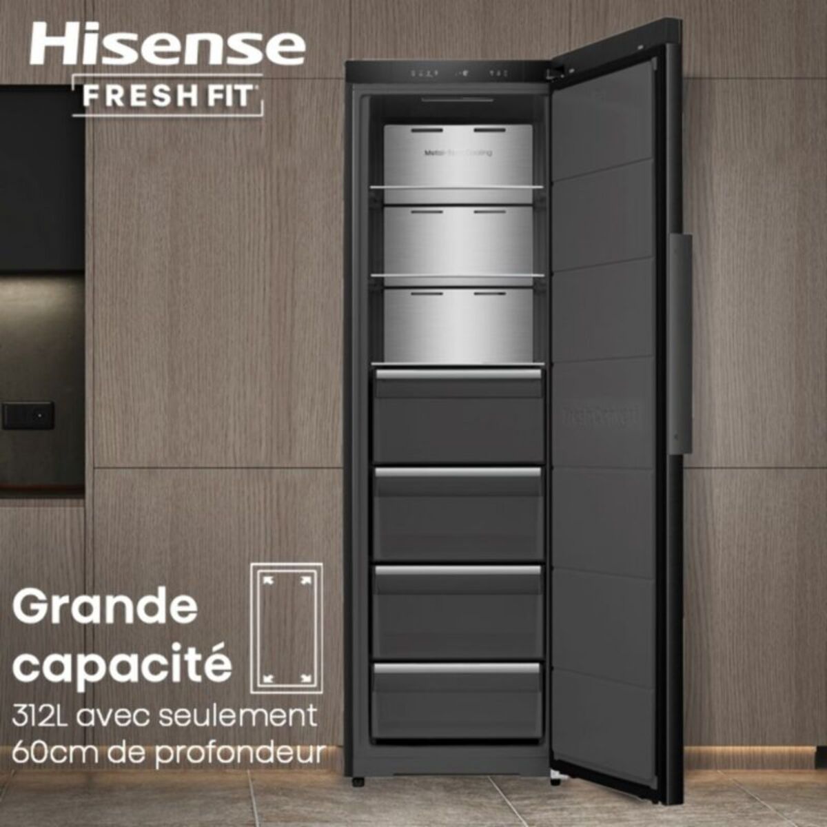 Congélateur armoire HISENSE FT5K310GSFC FreshFit