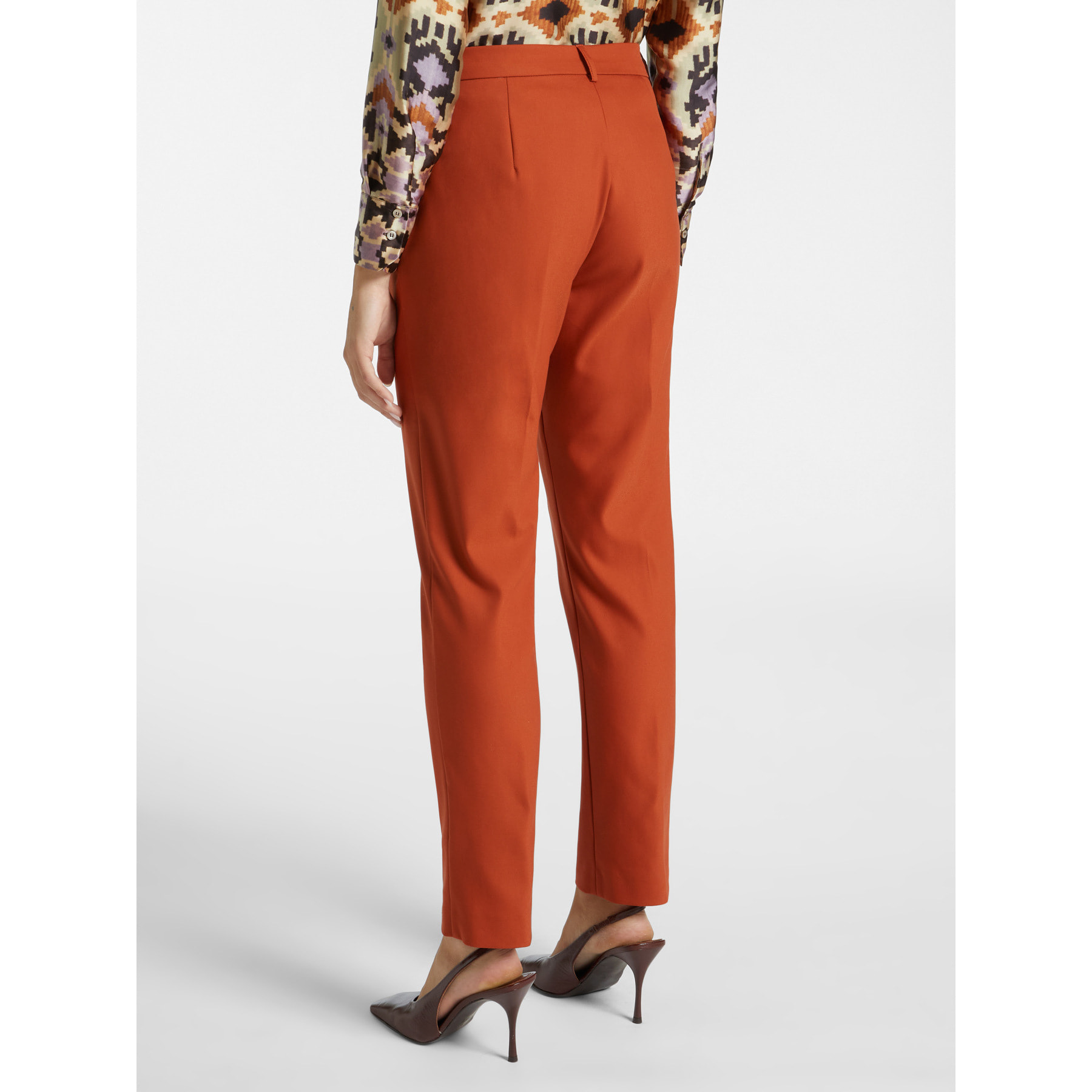 Elena Mirò - Pantaloni chinos stretch - Arancione