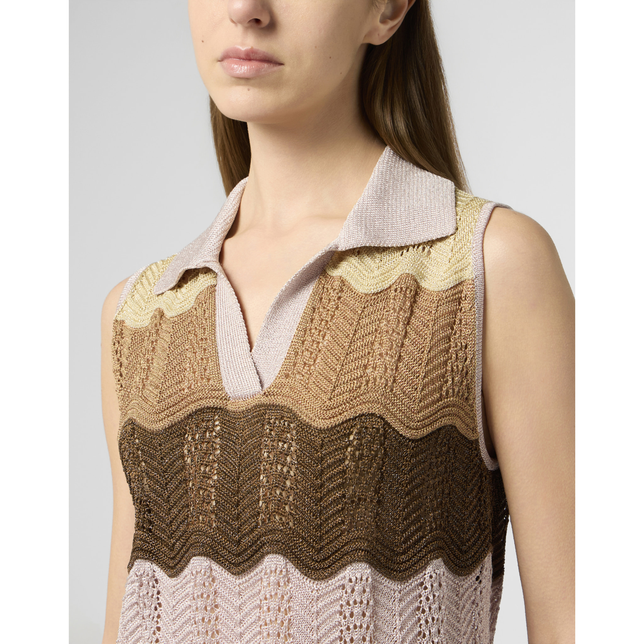 PHILIPP PLEIN Polo Neck Mini Dress Color Wave