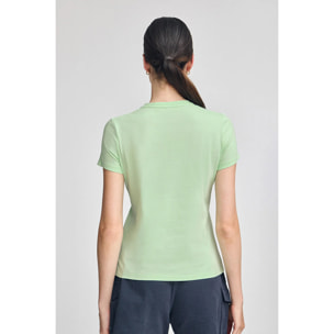 Camiseta básica color menta con logo engomado Polo Club