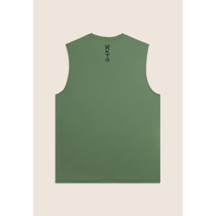 T-shirt senza maniche in tessuto quick dry