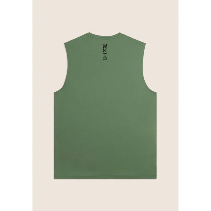 T-shirt senza maniche in tessuto quick dry