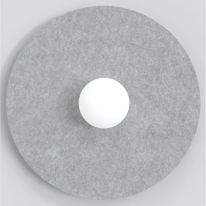 Lampada da soffitto CALMA in feltro grigio