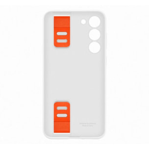 Coque SAMSUNG S23+ Silicone avec laniere Blanc