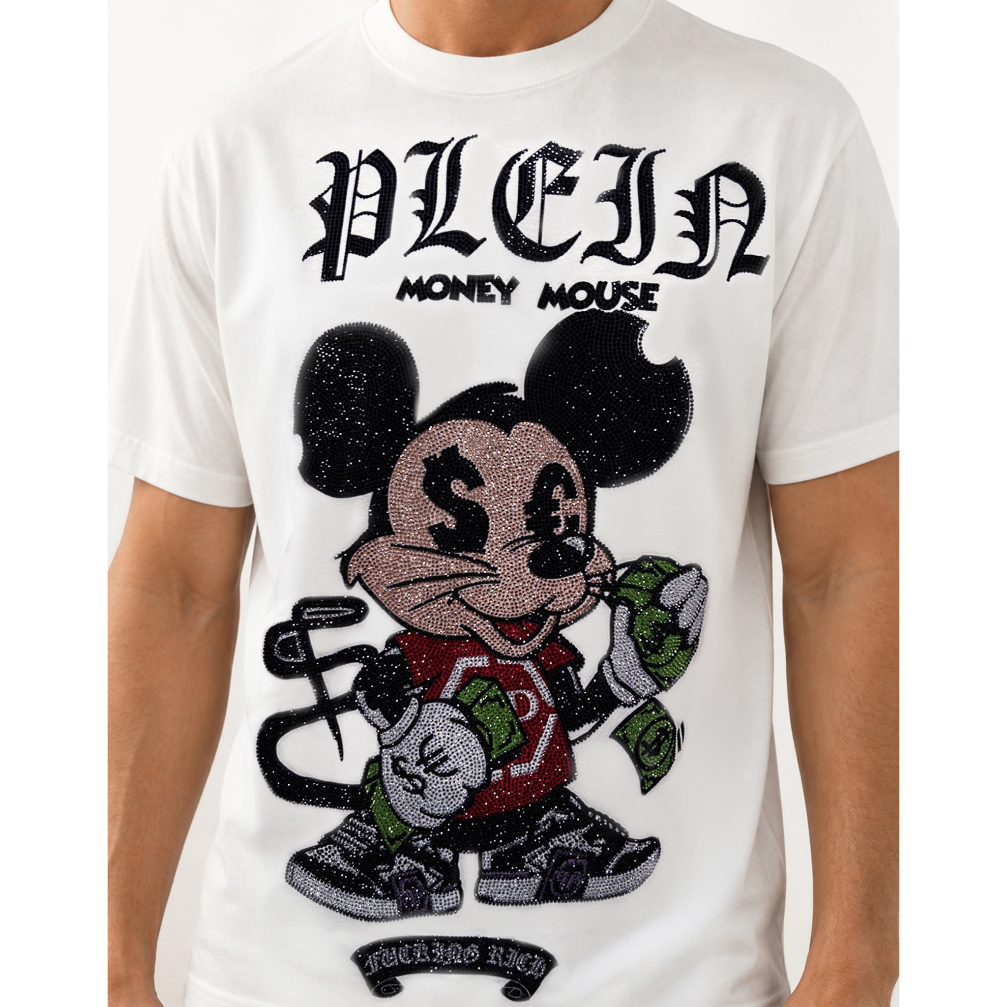 PHILIPP PLEIN T-shirt girocollo a maniche corte MONEY