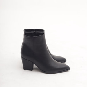 STIVALETTO TACCO LISCIO NERO
