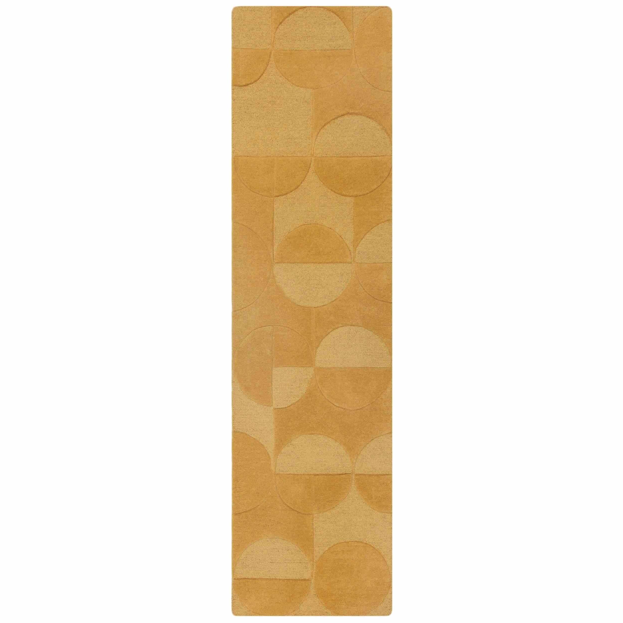Tapis de couloir en laine GIGI Ochre