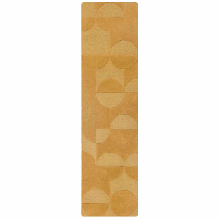 Tapis de couloir en laine GIGI Ochre