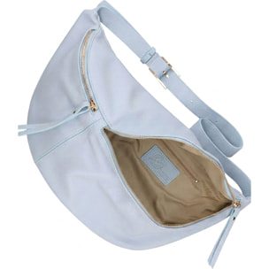 Borsa a tracolla da donna Made in Italy - Modello Caelia Plus - 100% pelle - 47.0 x 28.0 x 2.0 cm